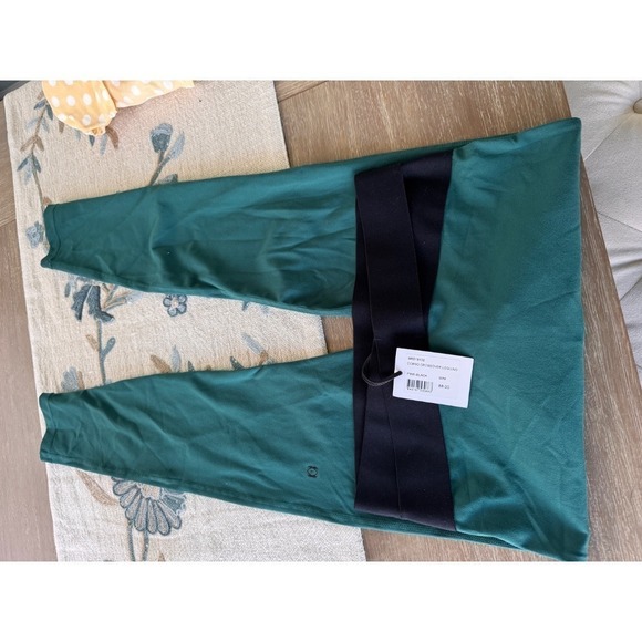 Le Ore Crossover Leggings High Waist Yoga Pants Athletic Green Size XS - Picture 12 of 13